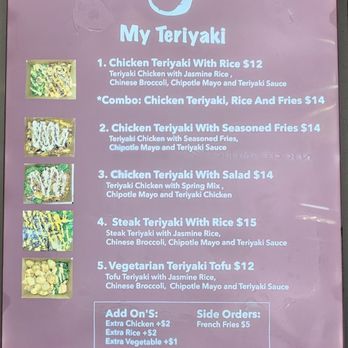 My Teriyaki - Menu - Food Trucks Near Me - Brooklyn, New York My Teriyaki - Menu - Food Trucks Near Me - Brooklyn, New York