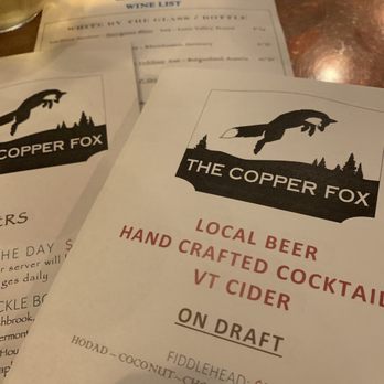 The Copper Fox - Local Farm Fresh Reataurant - New American Near Me - Springfield, Vermont The Copper Fox - Local Farm Fresh Reataurant - New American Near Me - Springfield, Vermont