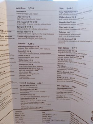 Menu photo 2 Tao 3·6·9 Madrid, M