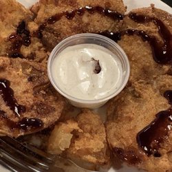 Waterfront Bar & Grill - Fried Green Tomatoes with one missing.