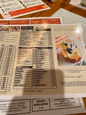 Menu photo 4 Kanpai Sushi Virginia Beach, VA
