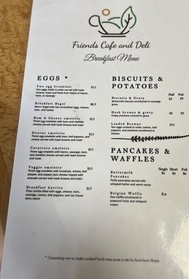 Menu photo 3 Friends Cafe And Deli North Bend, OR
