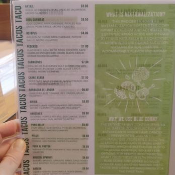 Casa Masa - Menu side 2 March 2026 - Mexican Near Me - Sarasota, Florida