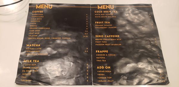 Menu photo 4 Hop Cafe Arcadia, CA