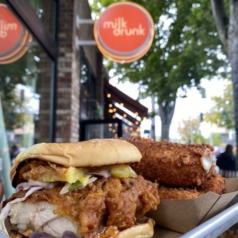 Milk Drunk - Coastal cluck and moz sticks - Ice Cream & Frozen Yogurt Near Me - Seattle, Washington Milk Drunk - Coastal cluck and moz sticks - Ice Cream & Frozen Yogurt Near Me - Seattle, Washington