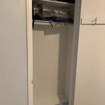 Helping Hands Construct - Before photo of inside of original closet - General Contractors Near Me