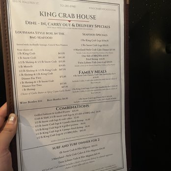 King Crab House - Menu - Seafood Near Me - Chicago, Illinois King Crab House - Menu - Seafood Near Me - Chicago, Illinois