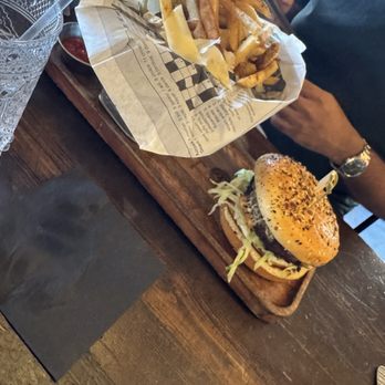Mint 29 - Cheese burger and truffle fries - Bars Near Me - Dearborn, Michigan
