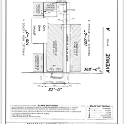 Perfect Point Land Surveyors - An example of my survey (with information whited out for privacy purposes).
