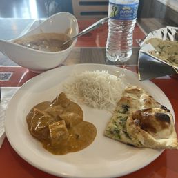 Chicken Tikka Masala and Garlic Naan Chicken Tikka Masala and Garlic Naan