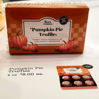 See's Candies - Pumpkin Pie Truffles - Chocolatiers & Shops Near Me - Glendale, California See's Candies - Pumpkin Pie Truffles - Chocolatiers & Shops Near Me - Glendale, California