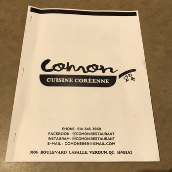 Comon - Korean Near Me - Verdun, Quebec