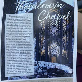Thorncrown Chapel - Information on the chapel - Landmarks & Historical Buildings Near Me - Eureka Springs, Arkansas Thorncrown Chapel - Information on the chapel - Landmarks & Historical Buildings Near Me - Eureka Springs, Arkansas