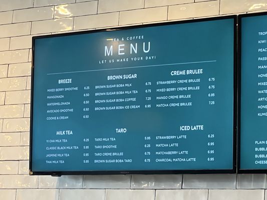 Menu photo 3 YI CHA - Tea and Coffee Spring, TX