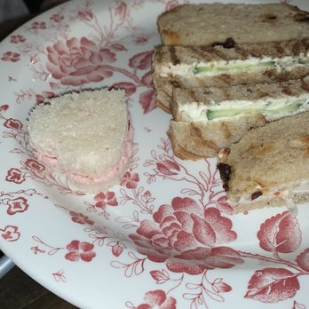 Mimi's Tea Cottage - A Duckling sandwich (heart) and veg adult sandwiches - Tea Rooms Near Me - West Chester, Pennsylvania