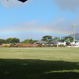 Kapaolono Field with Rainbow in Background Kapaolono Field with Rainbow in Background