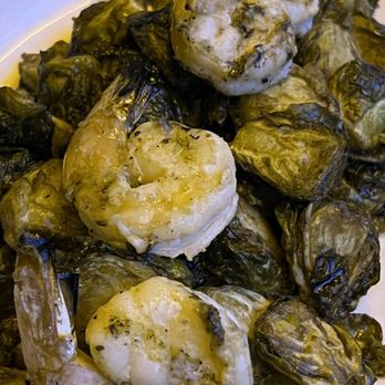Oceanic - Brussels Sprouts with grilled shrimp - Seafood Near Me - Pompano Beach, Florida