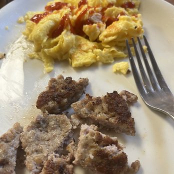 Left Fork Grill - Eggs and sausage patty - Diners Near Me - Murray, Utah Left Fork Grill - Eggs and sausage patty - Diners Near Me - Murray, Utah