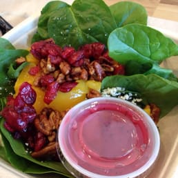 1/2 Spinach Salad w/ Smoothie $6.99 1/2 Spinach Salad w/ Smoothie $6.99