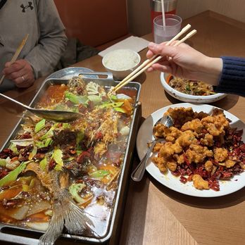 Chef Lee's Element - 重庆辣子鸡/Chongqing Spicy Chicken, 藤椒烤鱼/Grilled Fish with Sichuan Peppercorns - Szechuan Near Me - Gaithersburg, Maryland