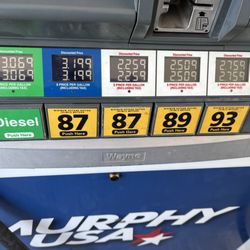 Murphy USA - Getting better at $2.25 .. However, 3 years ago it was $1.32 !!!