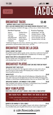 Menu photo 6 Tacos A Go Go One Shell Plaza Houston, TX