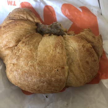 Dunkin' - Sausage Croissant (Sausage, egg, & cheese, no egg & cheese, choose croissant bread) - Coffee & Tea Near Me - San Jose, California