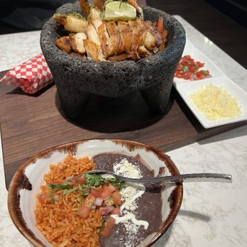 Rosa Mexicano - Molcajete Combo with Chicken and Shrimp - Mexican Near Me - Las Vegas, Nevada Rosa Mexicano - Molcajete Combo with Chicken and Shrimp - Mexican Near Me - Las Vegas, Nevada