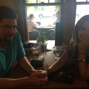 DeLullo's Trattoria - The waitress was kind enough to take our photo - Pizza Near Me - Cicero, Indiana