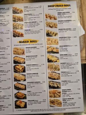 Menu photo 8 Gorilla Sushi Las Vegas, NV