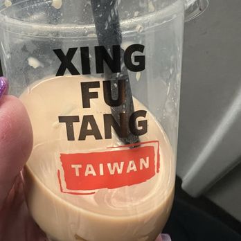 Xing Fu Tang - Half drank Boba Milk Tea - Bubble Tea Near Me - New York, New York Xing Fu Tang - Half drank Boba Milk Tea - Bubble Tea Near Me - New York, New York