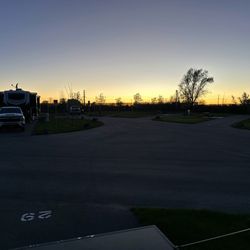 Idaho Falls Luxury RV Park - Evening sunset from camp site