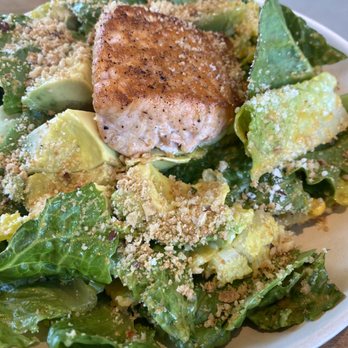 Flower Child - Salmon Cesar with lemon avocado vinaigrette - Vegetarian Near Me - Denver, Colorado