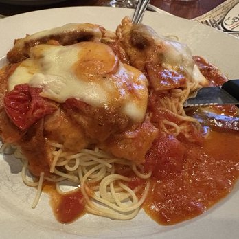 Carlucci’s Grill - Veal, eggplant, prosciutto over angel hair pasta - Italian Near Me - Yardley, Pennsylvania