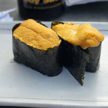 Sushi Mori - The Uni sushi.  It was awesome and fresh - Sushi Bars Near Me - La Jolla, California