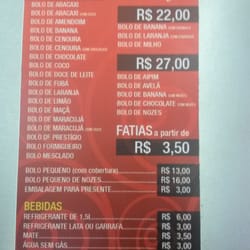 Fabrica de Bolo - Preços de novembro/2015