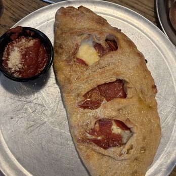 Mellow Mushroom - Pepperoni calzone - Pizza Near Me - Chesterfield, Missouri Mellow Mushroom - Pepperoni calzone - Pizza Near Me - Chesterfield, Missouri