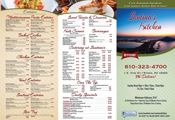 Menu photo 2 Santina's Kitchen Pottstown, PA Menu photo 2 Santina's Kitchen Pottstown, PA
