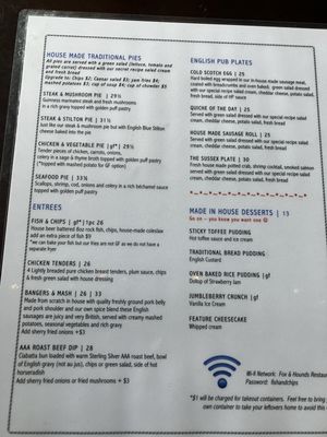Menu photo 2 Fox And Hounds Ladysmith, BC