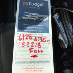 Budget Truck Rental - No one so lipstick works