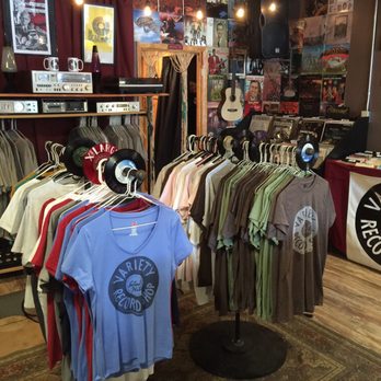 Variety Records - a variety of shirts on display - Music Venues Near Me - Columbia, Tennessee Variety Records - a variety of shirts on display - Music Venues Near Me - Columbia, Tennessee