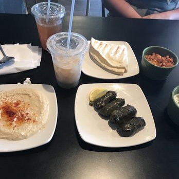 Heroes Meals - Hummus, stuffed grape leaves, tzatziki sauce, diced sweet potatoes, honey & cinnamon tea with milk, lemon ginger tea, peach & mint tea - Mediterranean Near Me - Midland, Texas Heroes Meals - Hummus, stuffed grape leaves, tzatziki sauce, diced sweet potatoes, honey & cinnamon tea with milk, lemon ginger tea, peach & mint tea - Mediterranean Near Me - Midland, Texas