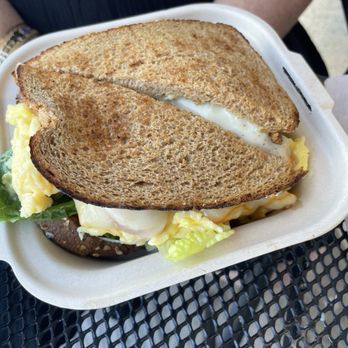 Cinnamon Roll Place - Wife's fluffy egg and spam sandwich - Bakeries Near Me - Kihei, Hawaii