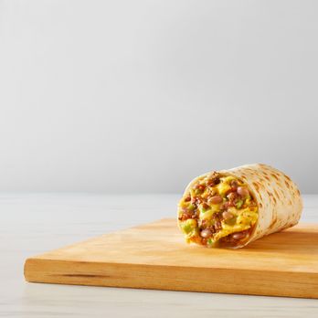 High Tech Burrito - Blackhawk - Chorizo & Eggs Burrito - House made pork chorizo, 2 fresh scrambled eggs, green onions, cheese, pinto beans, red chili salsa, avocado salsa. - Mexican Near Me - Danville, California