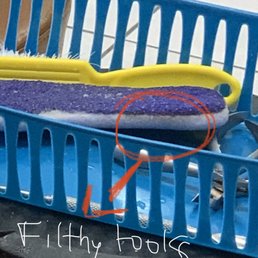 Filthy tools, filthy foot spa