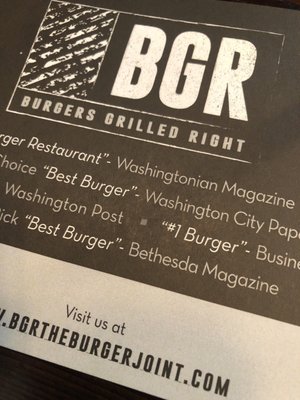 Menu photo 4 BGR Burgers Grilled Right South Orange, NJ