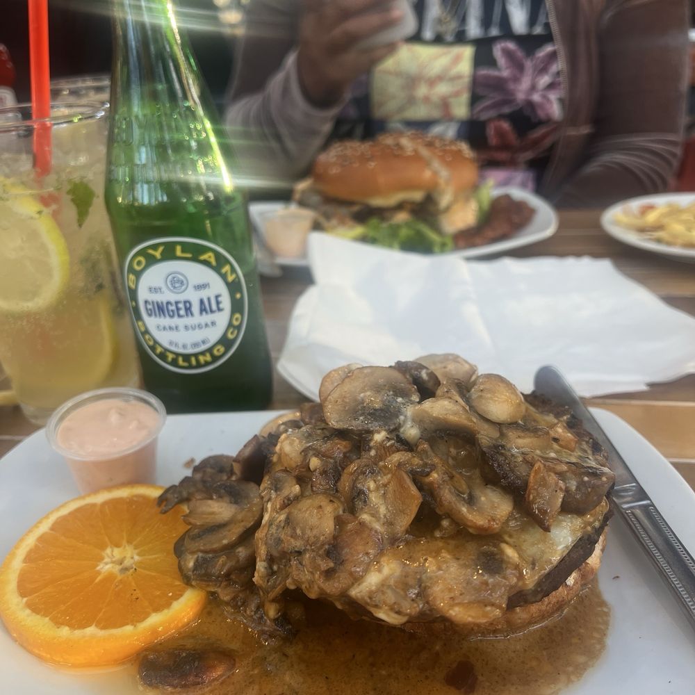 Barney's Gourmet Hamburgers - Voodoo burger- open face - Burgers Near Me - Berkeley, California