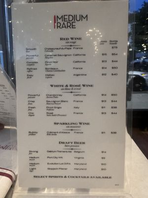 Menu photo 2 Medium Rare Columbia, MD