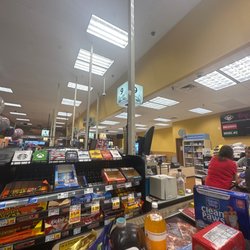 Fry's Food Stores - One normal checkout open.