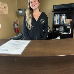 Aureal greets you with a smile and answers questions.